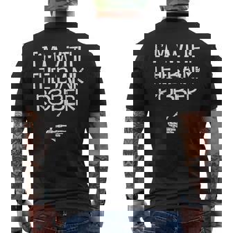 I'm With The Bank Robber Halloween Costume Couples Matching Men's T-shirt Back Print - Thegiftio