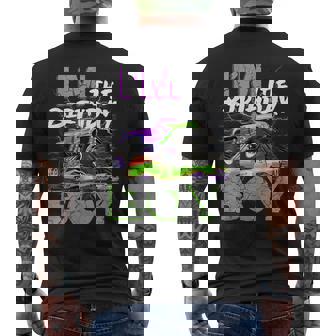 I'm The Birthday Boy Monter Truck Family Matching Party Men's T-shirt Back Print - Monsterry