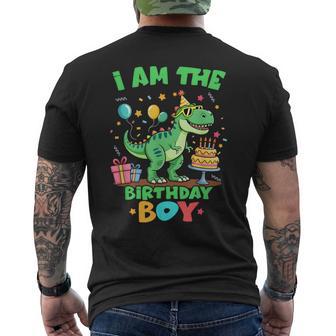 I'm The Birthday Boy T Rex Dinosaur Family Party Boys Men's T-shirt Back Print - Thegiftio UK