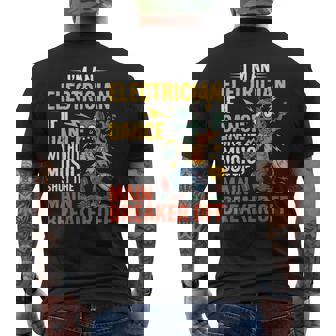 I'm An Electrician If I Dance Without Music Halloween Men's T-shirt Back Print - Monsterry