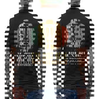 I'm Just Here To Hit Trees And Curse Disc Golf Players Men's T-shirt Back Print | Mazezy