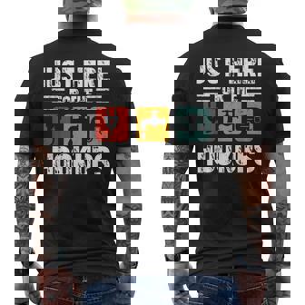 I'm Just Here For The Hookups Camp Rv Camper Camping Men's T-shirt Back Print - Thegiftio