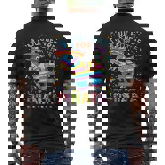 I'm Just Here For The Pinata Mexican Party Cinco De Mayo Men's T-shirt Back Print - Thegiftio
