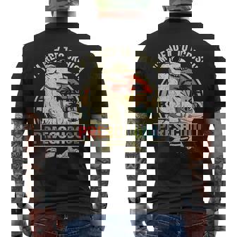 I'm Ready To Crush Preschool Dinosaur T Rex Back To School Men's Back Print T-Shirt | Mazezy