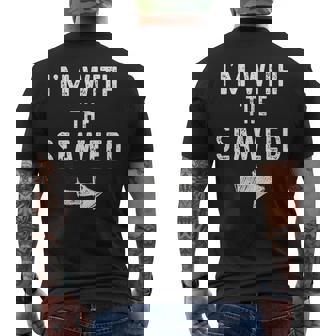 I’M With The Seaweed Halloween Couple Costume Sea-Weed Men's T-shirt Back Print | Seseable UK