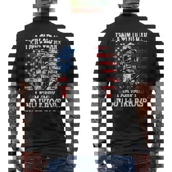 I'm A Simple Old Man I Am Grumpy And I Like Boobs Men's T-shirt Back Print - Monsterry