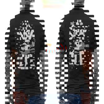 I'm Snow Cute Men's T-shirt Back Print - Monsterry