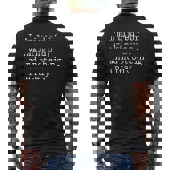 I'm Tired Of Waking Up And Not Being In Italy Italian Men's T-shirt Back Print - Monsterry