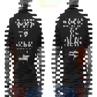 I’M With The Villain Halloween Couple Costume Men's T-shirt Back Print | Mazezy