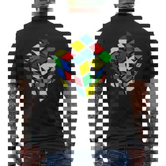 Impossible Rubik Rubix キューブポケット レトロ ゲームボーイ メンズTシャツ バックプリント - Kawaiitshirt