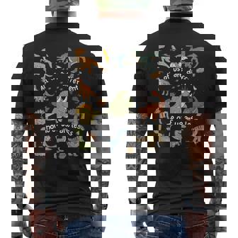 Inclusion Dinosaur All Of Us Are Different None Are Less Men's T-shirt Back Print - Monsterry