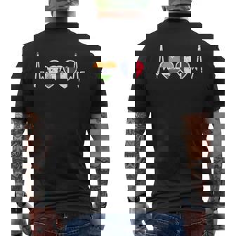 Inde Franceintage Battement De Coeur Drapeau Indien T-shirt imprimé au dos - Cadeauxyz