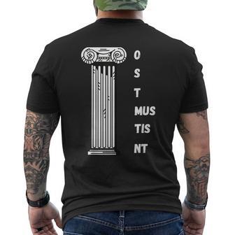 Insegnatore Di Latino Concritta In Lingua Inglese Latino Declinazione T-shirt da uomo con stampa posteriore - Novitaregali