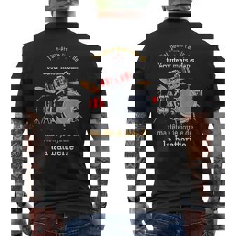 Instrument De Musique Cadeau Drums Baguettes De Batterie T-shirt imprimé au dos - Cadeauxyz