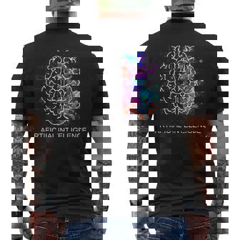 Inteligencia Artificial Cerebro Arte Ciencia Matemáticas Camiseta Hombre Estampado Espalda - Regaloses