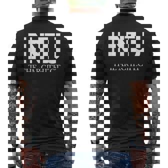 Intj 建築家 Intj メンズTシャツ バックプリント - Kawaiitshirt