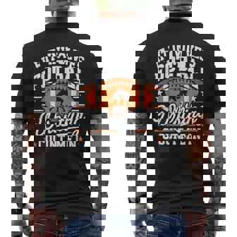 If It Involves Football And Wrestling Count Me In Vintage Men's T-shirt Back Print | Mazezy