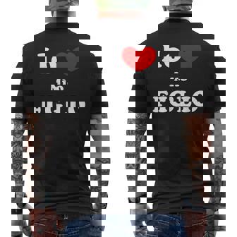 Io Amo Mio Figlio Io Cuore Mio Figlio T-shirt da uomo con stampa posteriore - Novitaregali