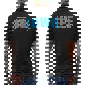 Iowa Estados Unidos América Estado Camiseta Hombre Estampado Espalda - Regaloses