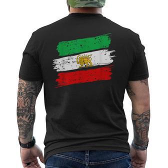 IranIran Lion Sun FlagPersianIran Flag Men's T-shirt Back Print - Thegiftio UK