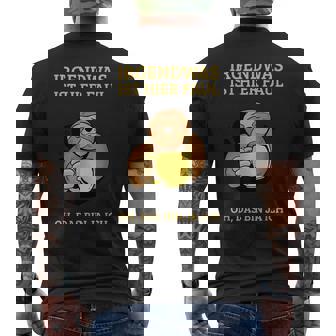 Irgendwas Ist Hier Faul Arbeitskollege Abschied Faultier T-Shirt mit Rückendruck - Seseable