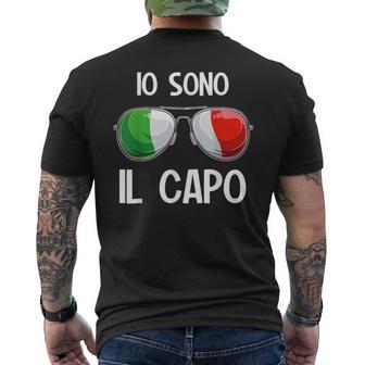 Italia Dialekt Italienisch Ioono Il Capo T-Shirt mit Rückendruck - Geschenkecke