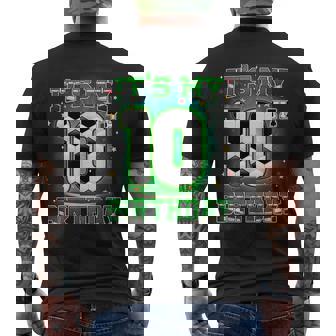 Its My 10Th Birthday Boy Soccer 10 Years Old Party Matching Men's T-shirt Back Print | Seseable UK