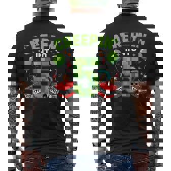 It's My 5Th Birthday Boy Gamer Creepin’ Into 5 Gamer Pixel Men's T-shirt Back Print | Seseable UK