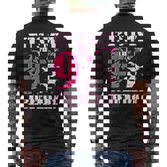 It's My 9Th Birthday Basketball Theme 9 Year Old Party Men's T-shirt Back Print | Mazezy