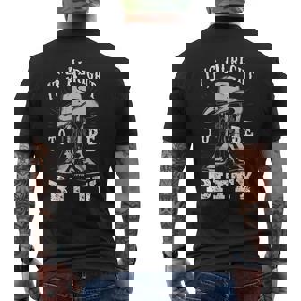 It's Alright To Be Little Bitty Retro Country Music Toddler Men's T-shirt Back Print - Thegiftio