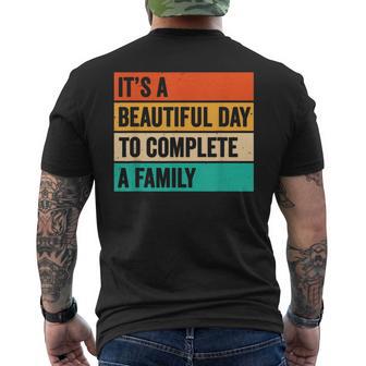 It’S A Beautiful Day To Complete A Family Adoption Day Men's T-shirt Back Print - Thegiftio UK