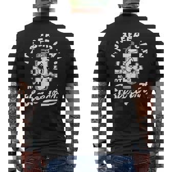 It's Beer Can Not Beer Can't Drinking Humor Bachelor Party Men's T-shirt Back Print - Monsterry