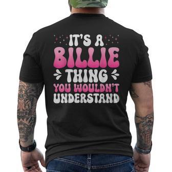 It's A Billie Thing You Wouldn't Understand Billie Men's T-shirt Back Print - Thegiftio UK