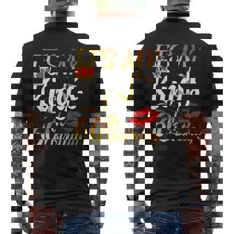 It's My King's 60Th Birthday Gold Crown For 60 Years Old Man Men's T-shirt Back Print - Thegiftio