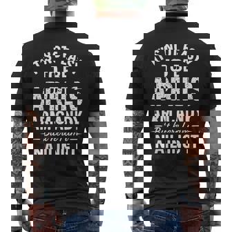 It’S Not Easy To Be April’S Arm Candy Confident Look Men's T-shirt Back Print | Seseable CA