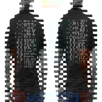 It's Not Easy Being My Wife's Arm Candy Husband Men's T-shirt Back Print | Seseable FR