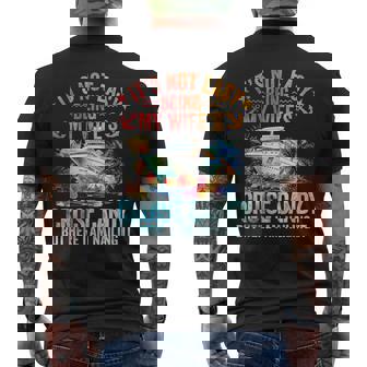 It's Not Easy Being My Wife's Cruise Candy Husband Cruise Men's T-shirt Back Print - Seseable