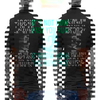 It's Not How Fast You Run Cross Country XC Men's Back Print T-Shirt | Mazezy