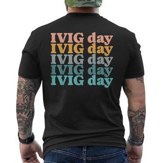 Ivig Infusion Day Autoimmune Disease Cidp Itp Therapy Retro Small Men's T-shirt Back Print - Thegiftio UK