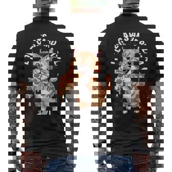 J'adore Les Chats Et Les Pizzas Cat T-shirt imprimé au dos - Cadeauxyz