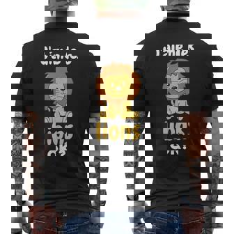 J’Aime Les Lions Ok Lion Mignon T-shirt imprimé au dos - Cadeauxyz