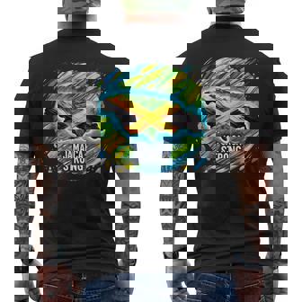 Jamaica Strong Hurricane Melissa Recovery Men's T-shirt Back Print | Mazezy