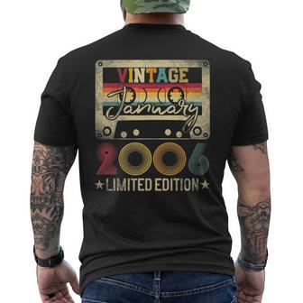 January 16Th Birthday Limited Edition 2006 Best Of T-shirt da uomo con stampa posteriore - Novitaregali