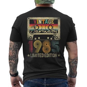 January 37Th Birthday Limited Edition 1985 Best Of T-shirt da uomo con stampa posteriore - Novitaregali