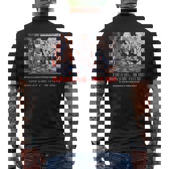 Japanese Skeleton Skull Art Punk Tokyo Graphic Tee Goth 90s Men's Back Print T-Shirt | Mazezy