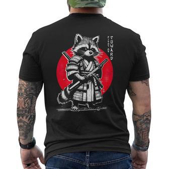 Japanese Tanuki Raccoon Men's T-shirt Back Print - Thegiftio UK