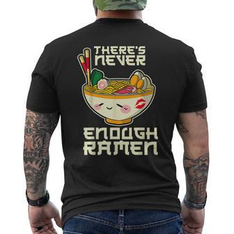 Japanische Anime Kawaii Ramen Nudelnchüssel T-Shirt mit Rückendruck - Geschenkecke