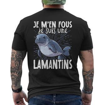 Je M'en Fous Jeuis Une Lamantins Lamantin Mignon T-shirt imprimé au dos - Cadeauxyz