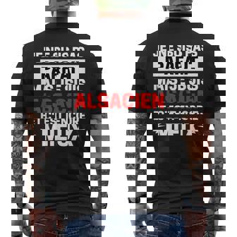 Je Neuis Pas Parfait Mais Alsacien Alsace Cadeau Papa Père T-shirt imprimé au dos - Cadeauxyz