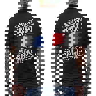 Je Neuis Pas Parfait Mais Français Cadeau Humour France T-shirt imprimé au dos - Cadeauxyz